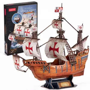 3D пазл CubicFun Santa Maria модель 306-T4038H — картонный набор корабля, масштаб не указан