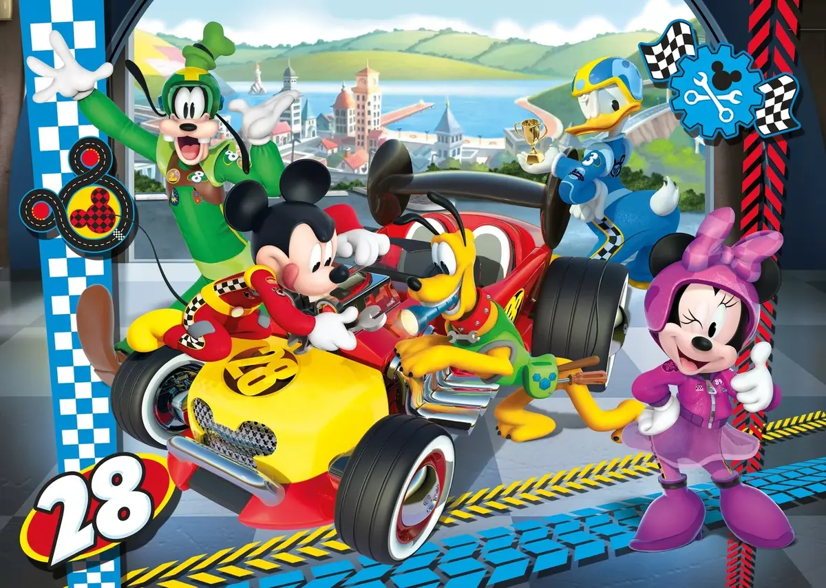 Пазл Clementoni 104 эл. — Mickey and the Roadster Racers Photo 2