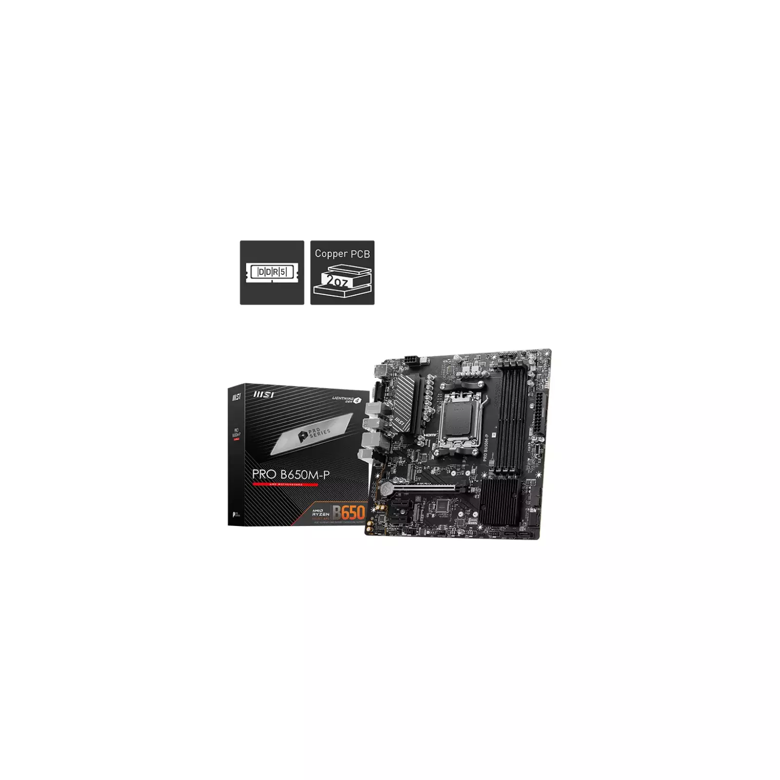 MSI PRO B650M-P motherboard PRO B650M-P | AiO.lv