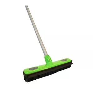 Floor Brush Sauber 24801011 with Rubber Bristles and Telescopic Handle