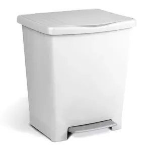 Pedal bucket TATAY Millenium 23L white — TATAY Millenium 23 L pedal bin, white
