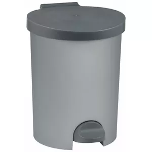 Pedal bin Curver 0814011877 15 L, silver, plastic household waste container
