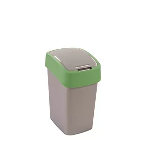 Waste bucket Curver Flip Bin 25L silver green – Curver 25 L flip-top bin