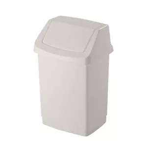 Waste bucket Curver Click-it 50L plastic bin, 38.5×33.5×63.5 cm, white