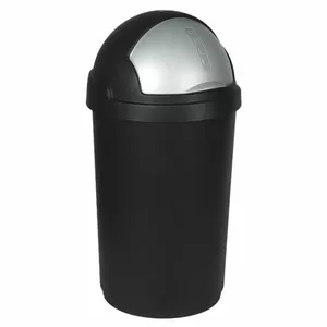 Waste bucket Curver Bullet 50L black/silver – Curver 0803931260, 50 L capacity, black and silver finish