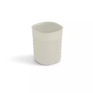 Apaļa glabāšanas groziņš KIS Filo 0,5 L Ø90×11 cm krēmkrāsas, kompakts organizators