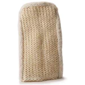 Sisal and cotton mittens Natural 