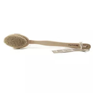 Body bristle massage brush MARTINI SPA 04456 with natural bristles and ergonomic handle