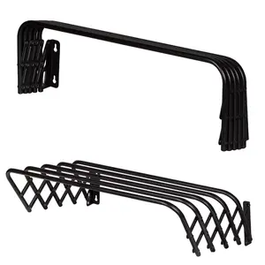 Sienas žāvētājs Sauber 24801222 — 3 m žāvēšanas aukla, 60 cm dziļums, melna