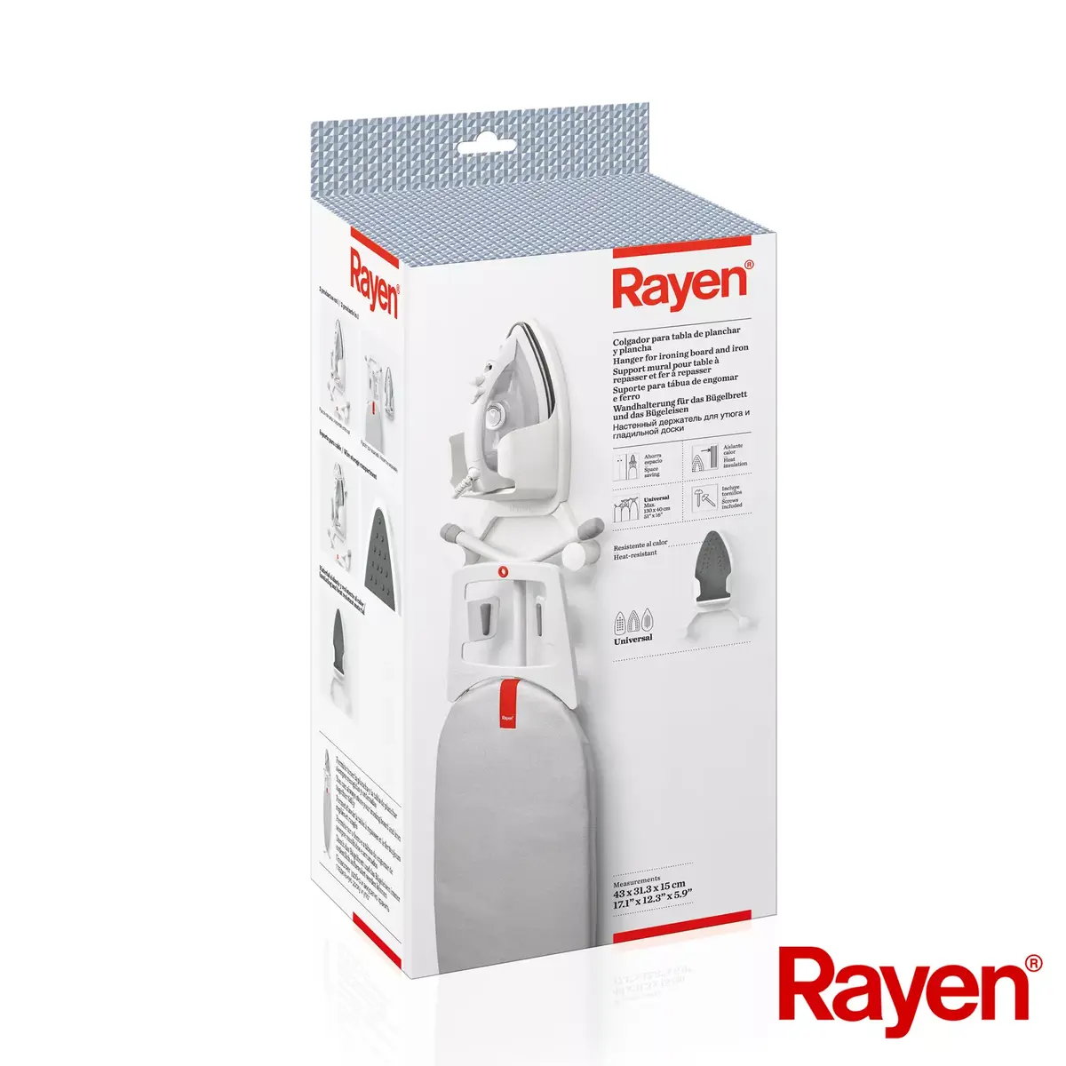 Gludināšanas dēļa un gludekļa turētājs RAYEN 012100 Photo 4