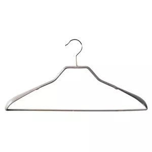 Вешалка для одежды сталь / винил Non Slip Sliver Luxury 45см серебристого цвета