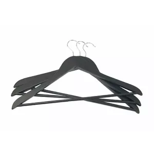 Coat hanger ORDINETT model 1201020, wooden, set of 3, 44.5 cm, assorted colors
