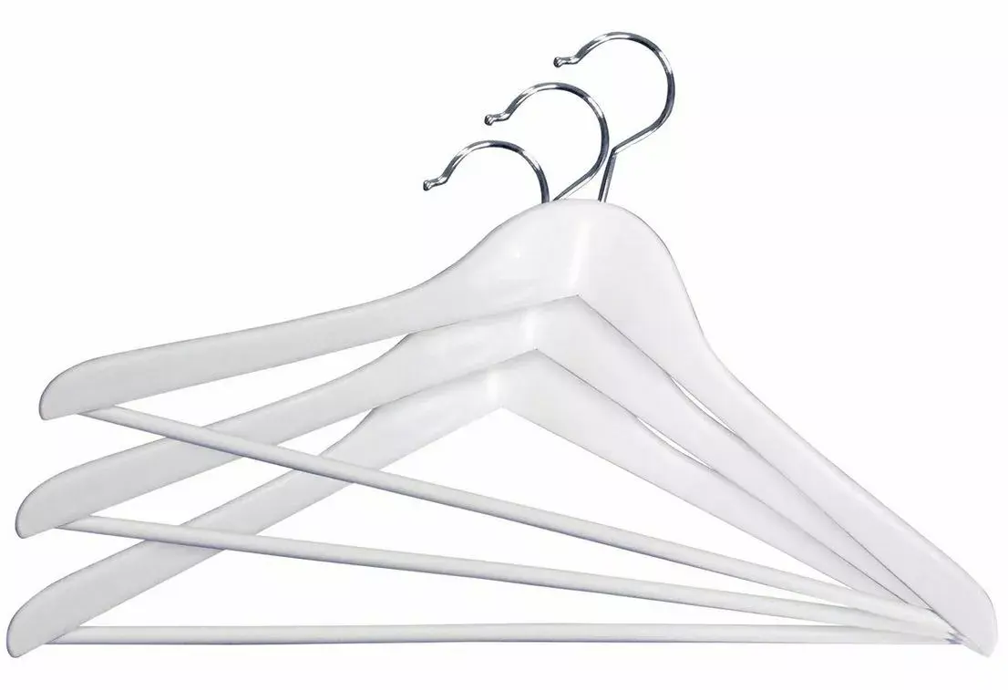 Coat hanger ORDINETT 1201020, wooden set of 3 Photo 2