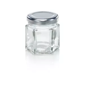 LEIFHEIT Hexagonal glass jar 47ml