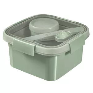Food container Curver Lunch Kit square 1.1 L soft green 16×16×9 cm