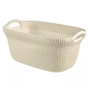 Корзина для белья Curver Knit 40 л Прямоугольная Пластик Бежевый