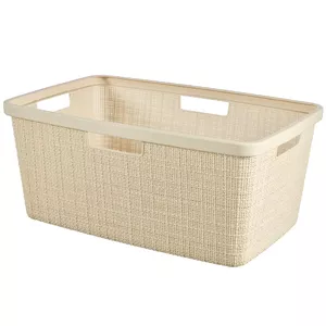 Laundry basket Curver 0808091885 jute 46 L cream 59×39×26 cm