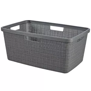 Veļas grozs Curver 0808091G44 džutas 46 l tumši pelēks 59×39×26 cm