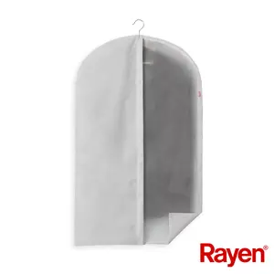Garment bag RAYEN S Premium grey 60x100 cm – clothes storage and protection