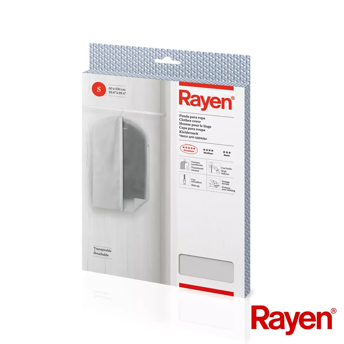 Drēbju maisiņš RAYEN S Premium 60x100 cm Photo 4