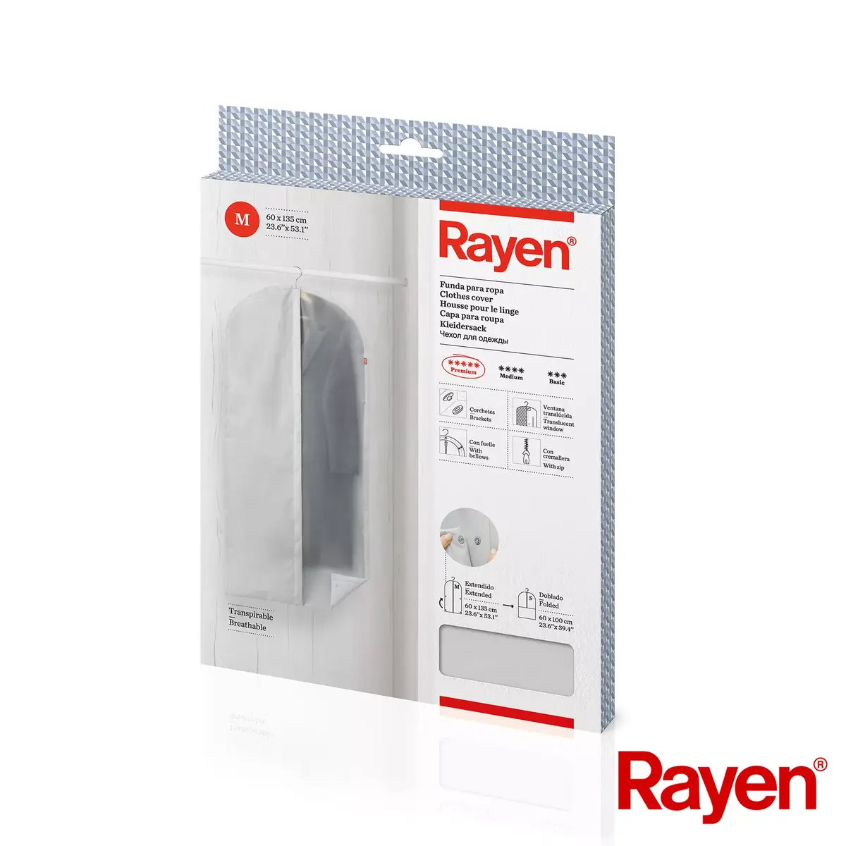 Чехол для одежды RAYEN M Premium 60x135 см Photo 5