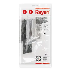 Garment bags RAYEN 01604801 set of 6 — anti-rust, durable breathable clothing covers