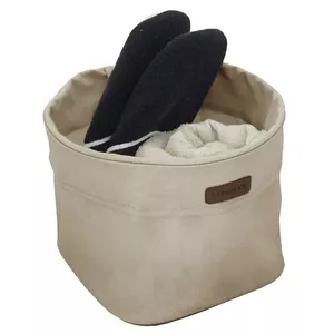 Storage fabric box ORDINETT Ego M 24×24×19 cm, Ecru