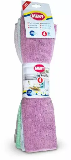 MERY микрофибровые салфетки 05095302, 4 шт. 38×36 см Photo 2