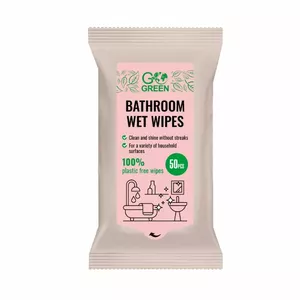Wet bathroom wipes GoGreen 50 pcs hypoallergenic alcohol-free for sensitive skin