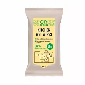 Wet Wipes GoGreen 50 pcs — household kitchen wipes, 50-count pack