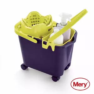 Bucket 14L MERY 05033511 with automatic push-on wheels