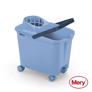 Bucket MERY 05032531 14L with push-on wheels, blue