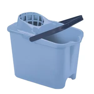 Rectangular bucket MERY 05011131 12L blue with push-button handle