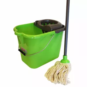Bucket Sauber 24800803 15L with push button lid and metal handle