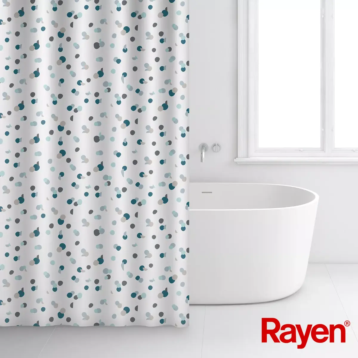 Shower curtain RAYEN 01234701 180x200 cm Photo 6