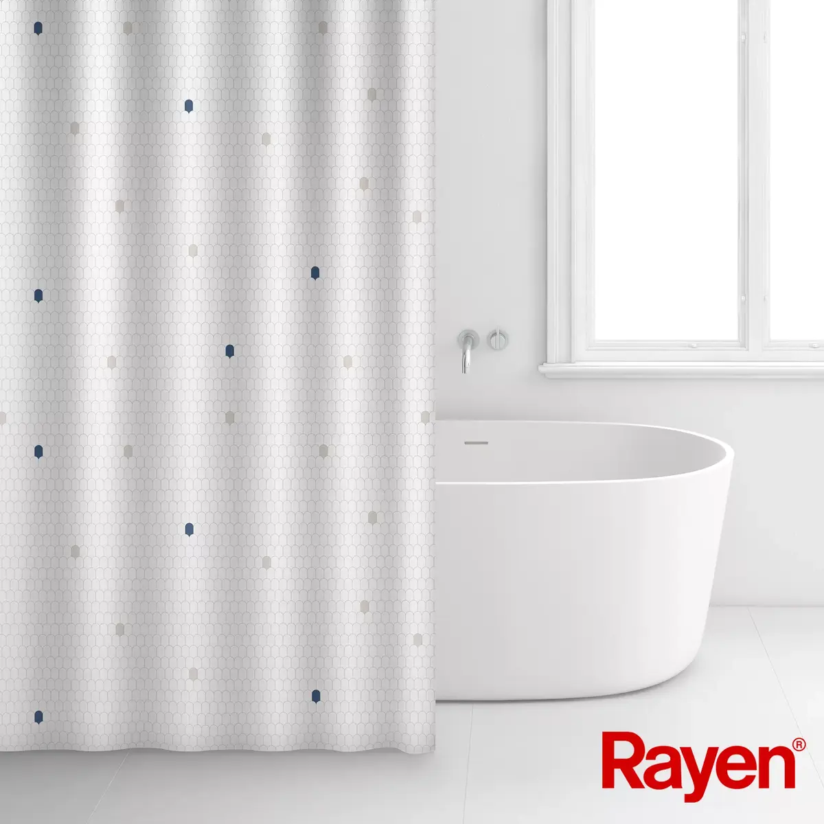 Shower curtain RAYEN 012348 180x200 cm Photo 6