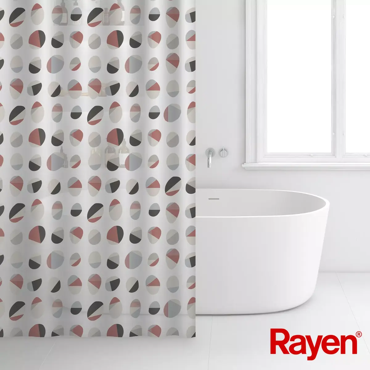 Шторка для душа RAYEN 01235017 180x200 см Photo 2