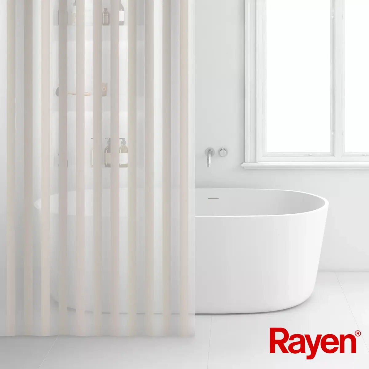 Shower curtain RAYEN 01235018 180x200 cm Photo 2