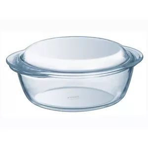Glass food storage container PYREX Essentials 33204A 2.1 L, Ø19 cm with lid