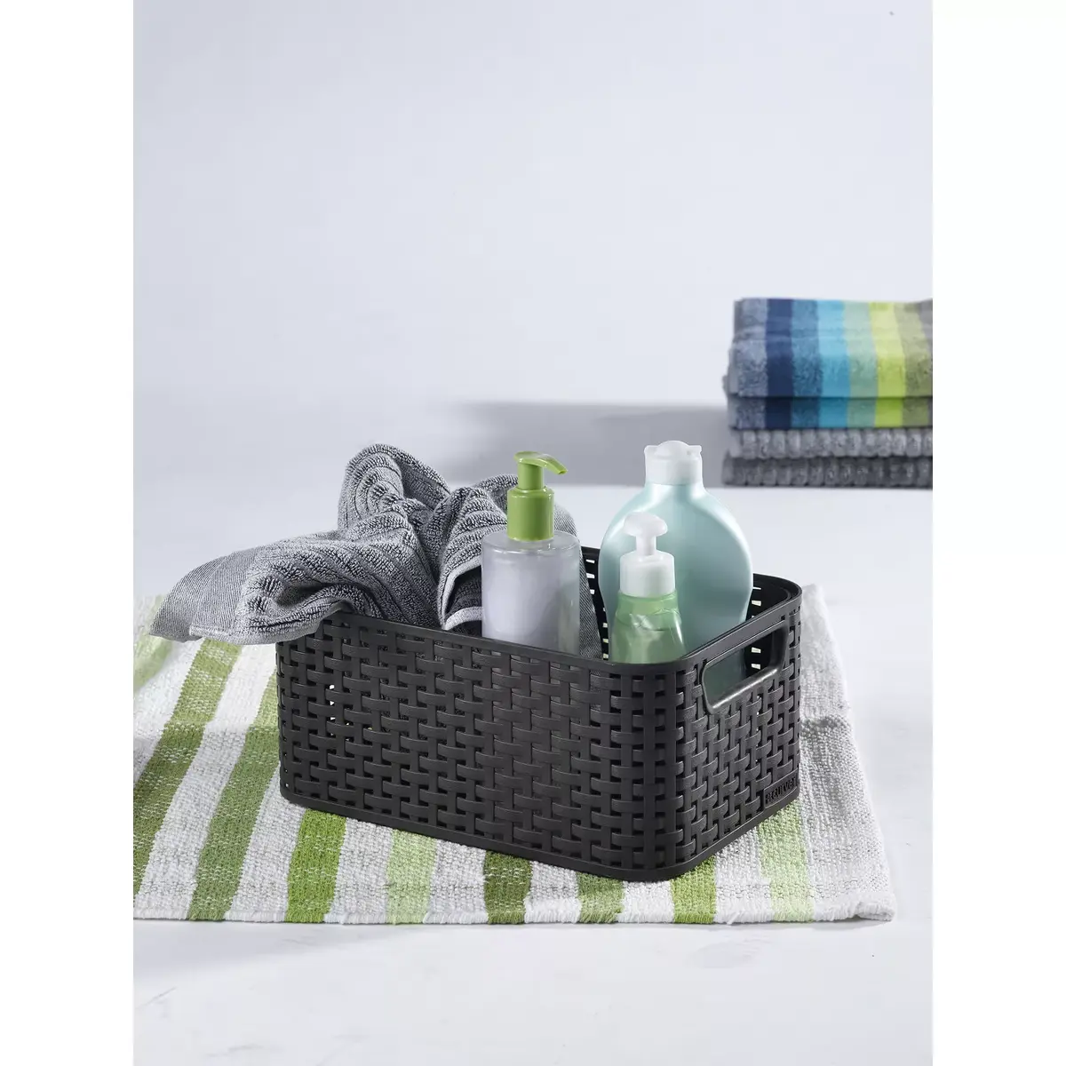 Uzglabāšanas grozs Curver Style S Rattan Grey Photo 2
