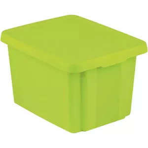 Storage box with lid Curver Essentials 26L (34×44×27 cm) green