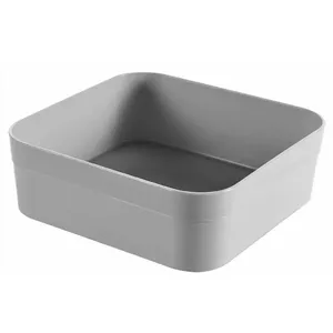 Storage box Curver Infinity 15×15×5 cm, grey — small plastic organizer