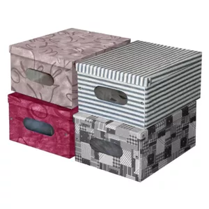 Storage box ORDINETT Marilyn Box, vinyl folding, assorted colors, 50×40×25 cm