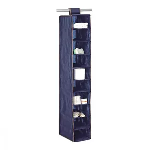 Shelf organiser ORDINETT 1234013, 10 shelves, 20×29×120 cm, blue