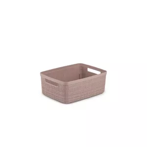 Storage basket Curver 5 L 27×20×11 cm jute look pink