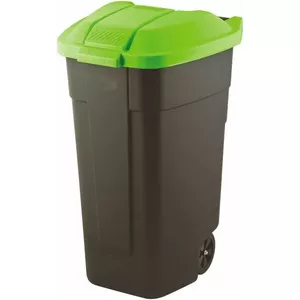 Curver Trash Can 110L Rectangular Plastic Black Green Curver 214125