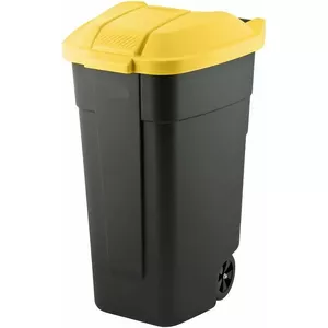 Wheeled bin Keter 2912900224 110 L, black/yellow