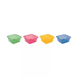 Bļoda kvadrāts 7,2L mix rozā/zila/zaļa/oranža