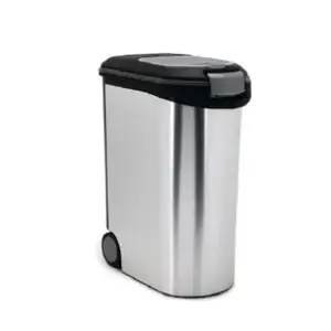 Pet food storage container Curver Metallic plastic 28×48×61 cm Black Grey