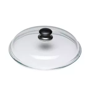Крышка стеклянная Ballarini 31001249 Ø28 см — закалённое стекло, стальной обод, паровыпуск